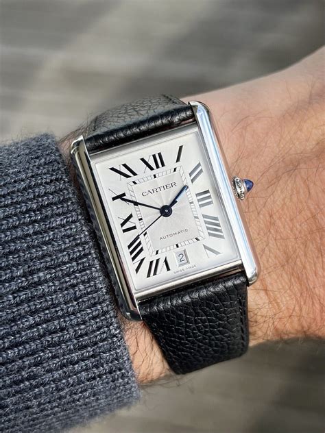 cartier tank solo automatic|cartier tank must extra large.